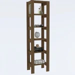 Biblioteca Trudy culoare nuc,180 cm - imagine 3