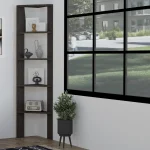 Biblioteca Cordia colt culoare antracit 160cm - imagine 3