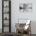 Biblioteca Cordia colt culoare antracit 160cm - imagine 4