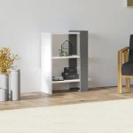 Biblioteca Fanny culoare alb si antracit 70 cm - imagine 2