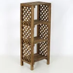 Raft organizator cu 4 politie pentru bucatarie,baie decor 90 cm - imagine 2