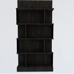 Biblioteca Alecia culoare antracit,160 cm - imagine 4