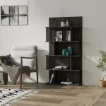 Biblioteca Alecia culoare antracit,160 cm