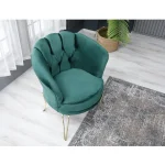 Set canapea Viena Homs textil verde-auriu,30703 - imagine 9