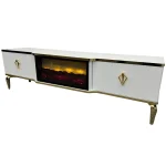 Comoda cu semineu Calvin 160x50x40 cm - imagine 6