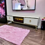 Comoda cu semineu Calvin 160x50x40 cm - imagine 3