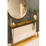 Masuta hol intrare, suport calorifer, seria A-620,lemn, Homs, 130 x 20 x 85cm,30437