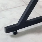 Birou calculator cadru metalic Nadia Homs, negru - imagine 5