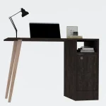 Birou Calvin masa pc,office,culoare antracit si oak,110 cm - imagine 2