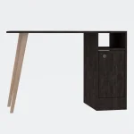 Birou Calvin masa pc,office,culoare antracit si oak,110 cm - imagine 5