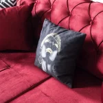 Canapea extensibila 3 locuri living 225x89x90 cm – stofa albastra – Bolivia - imagine 7