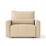 Fotoliu Extensibil Bej Deschis, Benisa, 137 x 97 cm - imagine 2