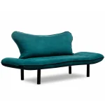 Canapea extensibila 2 locuri living 180X70 cm – stofa verde smarald – Chatto - imagine 2