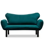 Canapea extensibila 2 locuri living 180X70 cm – stofa verde smarald – Chatto - imagine 7