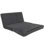 Canapea extensibila 2 locuri moderna,Taida,180X120 cm – stofa gri - imagine 2