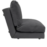 Canapea extensibila 2 locuri moderna,Taida,180X120 cm – stofa gri - imagine 7