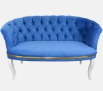 Set canapea Milano Relax 2+1, Homs textil albastru - imagine 2