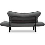 Canapea extensibila 2 locuri living 180X70 cm – stofa gri si metal gri – Chatto - imagine 5