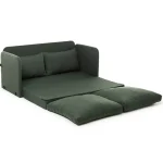 Canapea extensibila 2 locuri moderna, 200x148 cm – stofa verde – Saga - imagine 4