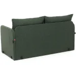 Canapea extensibila 2 locuri moderna, 200x148 cm – stofa verde – Saga - imagine 6