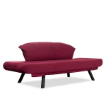 Canapea extensibila 2 locuri living 205X80 cm – stofa & metal, multicolora – Genzo - imagine 2