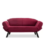 Canapea extensibila 2 locuri living 205X80 cm – stofa & metal, multicolora – Genzo - imagine 8