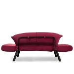 Canapea extensibila 2 locuri living 205X80 cm – stofa & metal, multicolora – Genzo - imagine 6