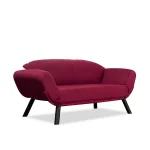 Canapea extensibila 2 locuri living 205X80 cm – stofa & metal, multicolora – Genzo - imagine 5