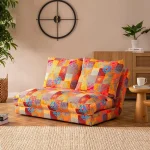 Canapea extensibila 2 locuri moderna,Taida,180X120 cm – stofa multicolor - imagine 8