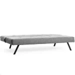 Canapea extensibilă modernă, 180x102 cm – stofă gri & metal negru – Zola - imagine 2