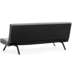 Canapea extensibilă modernă, 180x102 cm – stofă gri & metal negru – Zola - imagine 7