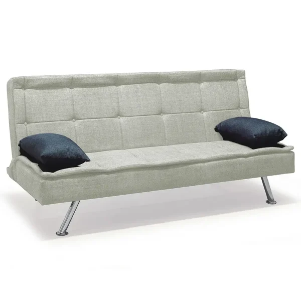 Canapea extensibila moderna 185x89x90 cm – stofa bej– Monaco