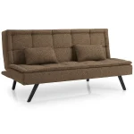 Canapea extensibila moderna, culoare maro 185x89x90 cm – Monaco