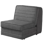 Fotoliu extensibil cu lada de depozitare Nest, gri, material textil, 82X191 cm - imagine 5