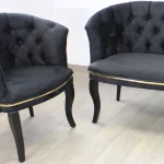 Fotoliu Milano, negru, picioare negru, Homs - imagine 6