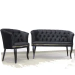 Fotoliu Milano, negru, picioare negru, Homs - imagine 14