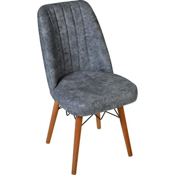 Scaun living tapitat Valentina gri Homs