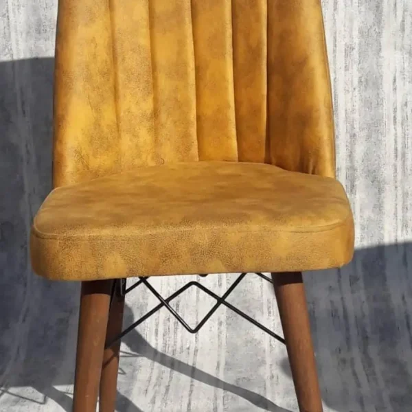 Scaun living tapitat Valentina mustar Homs