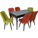 Scaun living tapitat Valentina Homs,caramiziu - imagine 4