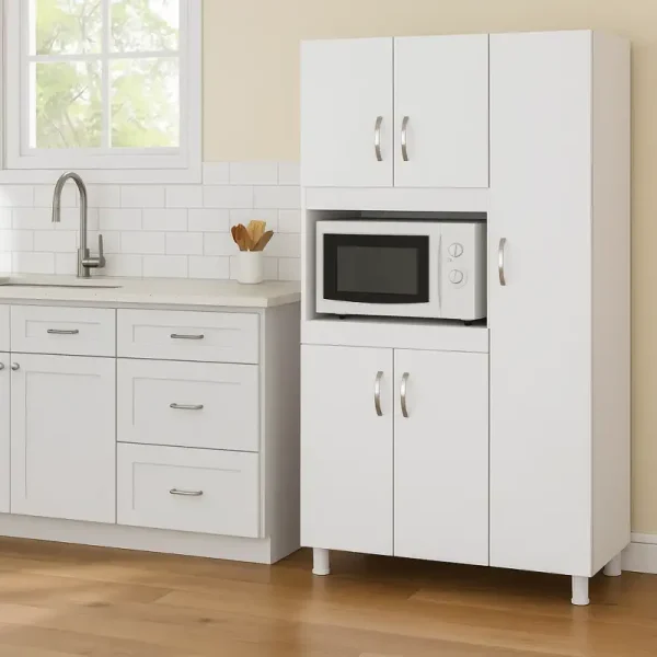 Dulap bucatarie alb cu 5 usi, SD001