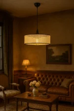 Lustra stil industrial lemn-metal,seria lx, homs,40008