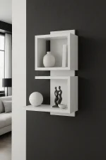 Raft perete 45×60×23.8 cm – alb, Salia