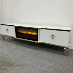 Comoda cu semineu Calvin 160x50x40 cm - imagine 8