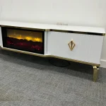 Comoda cu semineu Calvin 160x50x40 cm - imagine 7