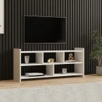 Comoda Televizor Pera, culoare alb 120 cm - imagine 2