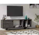 Comoda televizor Susana pentru living culoare antracit 140 cm - imagine 5