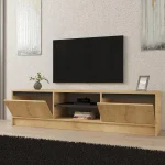 Comoda tv Pearle pentru living culoare stejar 180 cm - imagine 3