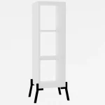 Comoda tv si biblioteca Gordon culoare alb 101 cm - imagine 9