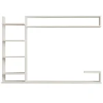 Comoda tv pentru perete cu raft, culoare alb 180 cm - imagine 4