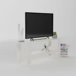 Comoda tv Homs 125x 30 x 40 cm Alb - imagine 7